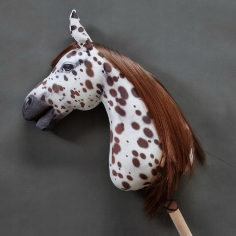 Realistyczny hobby horse, konik na patyku, appaloosa A4 Realistyczny hobby horse, konik na patyku, appaloosa A4