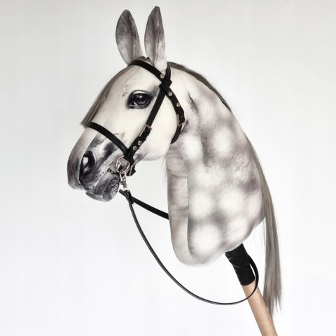 Realistyczny hobby horse, konik na patyku, jabłkowity A4