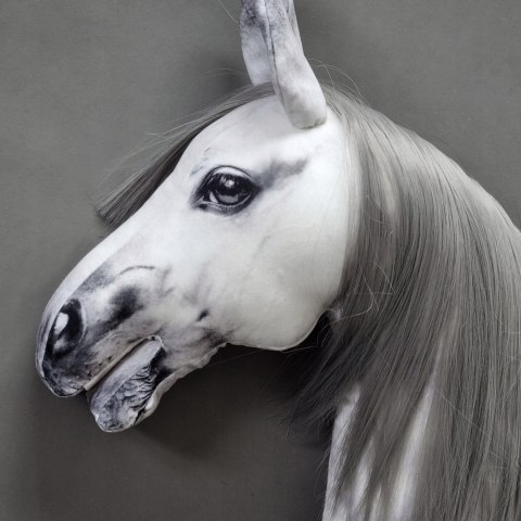 Realistyczny hobby horse, konik na patyku, jabłkowity A4