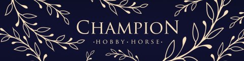 Realistyczny hobby horse, konik na patyku, jabłkowity A4