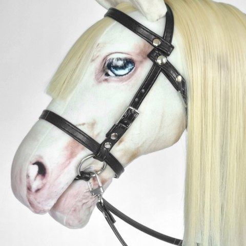 Realistyczny hobby horse, konik na patyku, koń ecru, Cremello A4 Realistyczny hobby horse, konik na patyku, koń ecru, Cremello A4