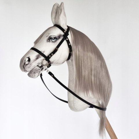 Realistyczny hobby horse, konik na patyku, koń szary, Siwek A4 Realistyczny hobby horse, konik na patyku, koń szary, Siwek A4
