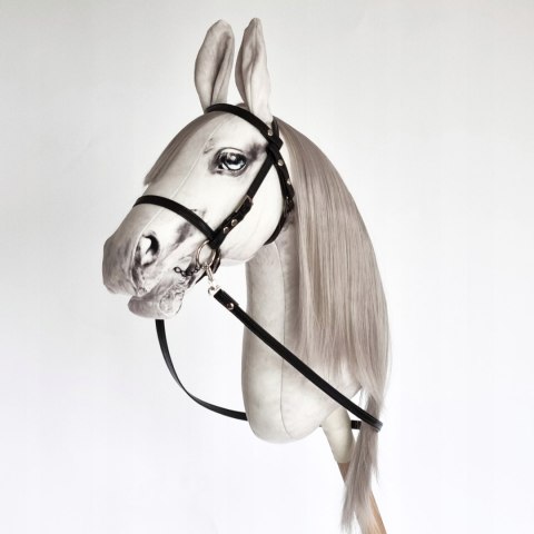 Realistyczny hobby horse, konik na patyku, koń szary, Siwek A4 Realistyczny hobby horse, konik na patyku, koń szary, Siwek A4