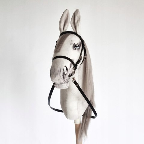 Realistyczny hobby horse, konik na patyku, koń szary, Siwek A4 Realistyczny hobby horse, konik na patyku, koń szary, Siwek A4